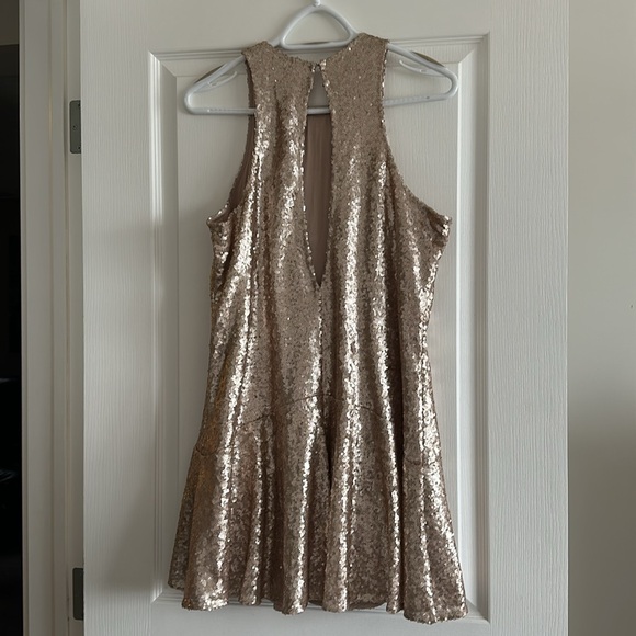 Free people gold sequin dress - Picture 2 of 4